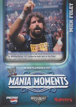 2006 Popeyes WWE Mania Moments #16 Mick Foley Front