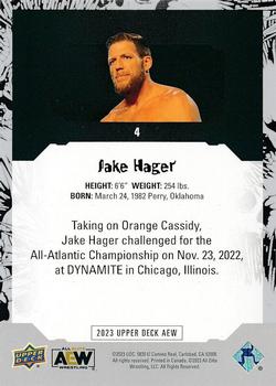 2023 Upper Deck AEW #4 Jake Hager Back