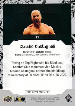 2023 Upper Deck AEW #11 Claudio Castagnoli Back