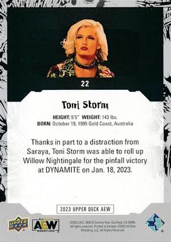 2023 Upper Deck AEW #22 Toni Storm Back