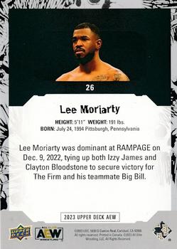 2023 Upper Deck AEW #26 Lee Moriarty Back