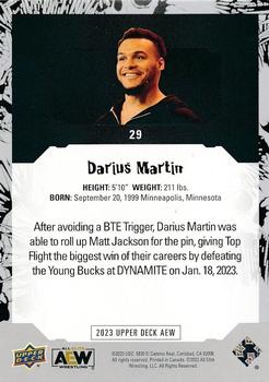 2023 Upper Deck AEW #29 Darius Martin Back