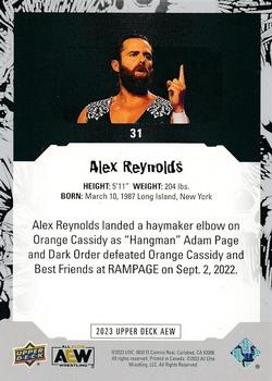 2023 Upper Deck AEW #31 Alex Reynolds Back