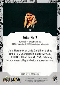 2023 Upper Deck AEW #32 Julia Hart Back