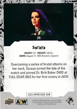 2023 Upper Deck AEW #35 Saraya Back