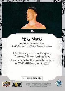 2023 Upper Deck AEW #45 Ricky Starks Back