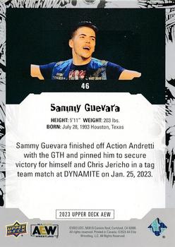 2023 Upper Deck AEW #46 Sammy Guevara Back