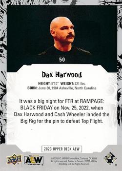 2023 Upper Deck AEW #50 Dax Harwood Back