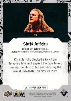 2023 Upper Deck AEW #59 Chris Jericho Back