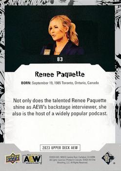 2023 Upper Deck AEW #83 Renee Paquette Back