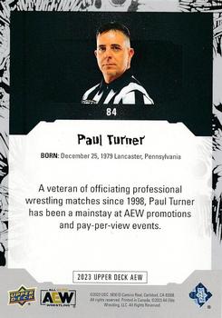 2023 Upper Deck AEW #84 Paul Turner Back