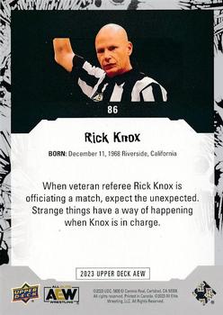 2023 Upper Deck AEW #86 Rick Knox Back