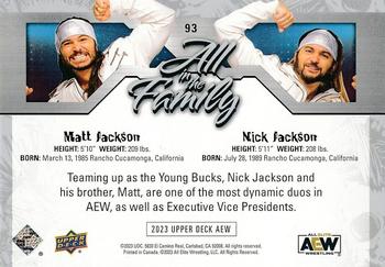 2023 Upper Deck AEW #93 Matt Jackson / Nick Jackson Back