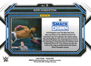 2023 Panini Prizm WWE #5 Kofi Kingston Back