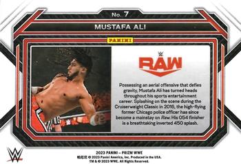 2023 Panini Prizm WWE #7 Mustafa Ali Back