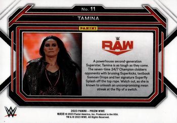 2023 Panini Prizm WWE #11 Tamina Back