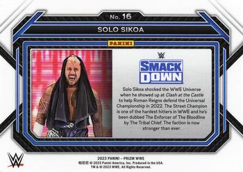 2023 Panini Prizm WWE #16 Solo Sikoa Back
