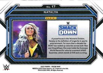 2023 Panini Prizm WWE #17 Natalya Back