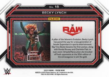 2023 Panini Prizm WWE #18 Becky Lynch Back