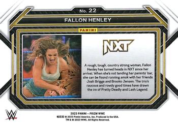 2023 Panini Prizm WWE #22 Fallon Henley Back