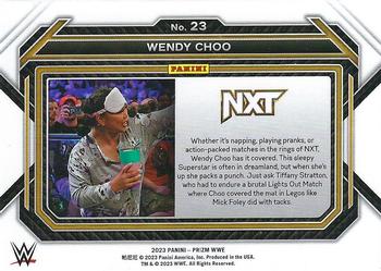 2023 Panini Prizm WWE #23 Wendy Choo Back
