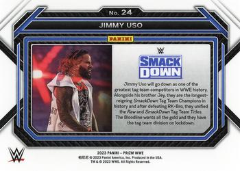 2023 Panini Prizm WWE #24 Jimmy Uso Back