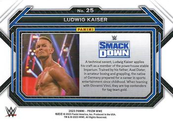 2023 Panini Prizm WWE #25 Ludwig Kaiser Back