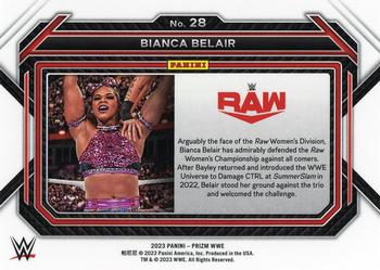 2023 Panini Prizm WWE #28 Bianca Belair Back