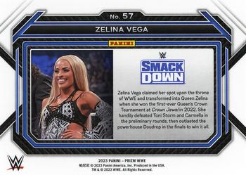 2023 Panini Prizm WWE #57 Zelina Vega Back