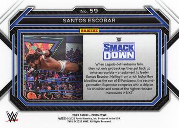 2023 Panini Prizm WWE #59 Santos Escobar Back