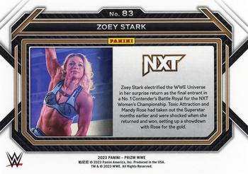 2023 Panini Prizm WWE #83 Zoey Stark Back