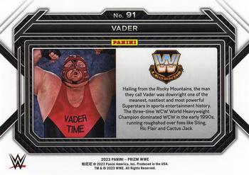 2023 Panini Prizm WWE #91 Vader Back