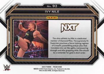 2023 Panini Prizm WWE #92 Ivy Nile Back