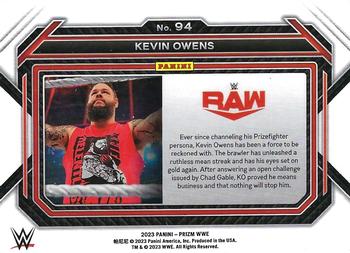 2023 Panini Prizm WWE #94 Kevin Owens Back