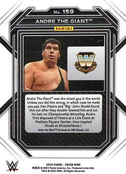 2023 Panini Prizm WWE #159 Andre The Giant Back