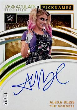 2022 Panini Immaculate Collection WWE - Immaculate Nicknames #IN-ABS Alexa Bliss Front