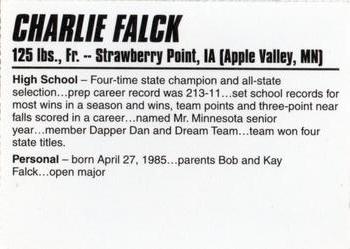 2004-05 Iowa Hawkeyes #NNO Charlie Falck Back