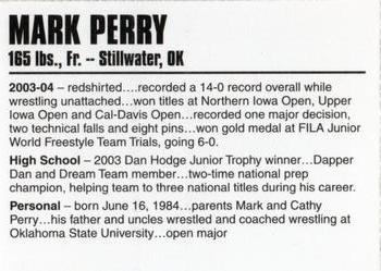 2004-05 Iowa Hawkeyes #NNO Mark Perry Back