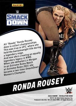2023 Panini Revolution WWE #2 Ronda Rousey Back