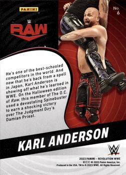 2023 Panini Revolution WWE #6 Karl Anderson Back