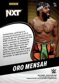 2023 Panini Revolution WWE #20 Oro Mensah Back