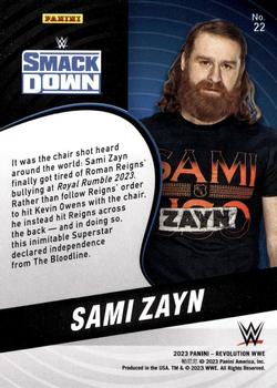 2023 Panini Revolution WWE #22 Sami Zayn Back