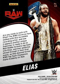 2023 Panini Revolution WWE #43 Elias Back