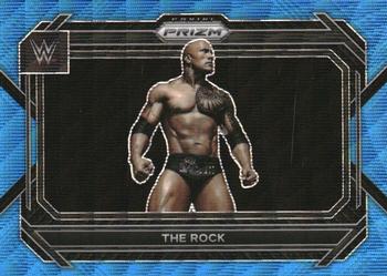 2023 Panini Prizm WWE - Blue Wave #41 The Rock Front