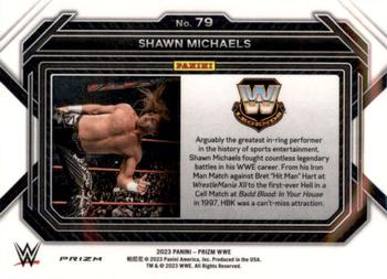2023 Panini Prizm WWE - Green #79 Shawn Michaels Back