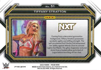 2023 Panini Prizm WWE - Hyper #51 Tiffany Stratton Back