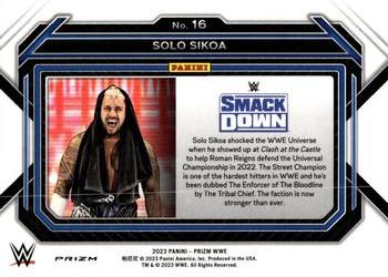 2023 Panini Prizm WWE - Ice #16 Solo Sikoa Back