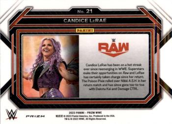 2023 Panini Prizm WWE - Ice #21 Candice LeRae Back