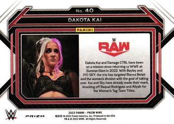 2023 Panini Prizm WWE - Ice #40 Dakota Kai Back
