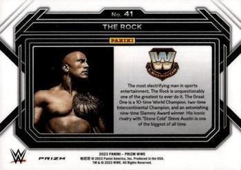 2023 Panini Prizm WWE - Ice #41 The Rock Back
